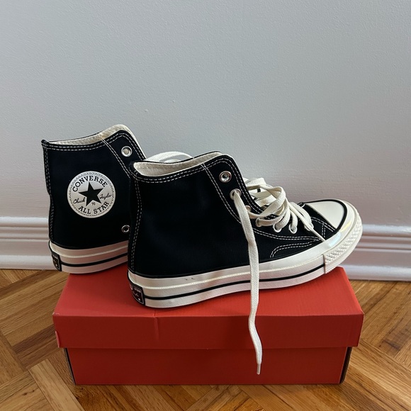Converse Chuck 70 Black and White High-Top Sneakers - Picture 5 of 8